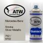 Preview: Mercedes-Benz, Smoke Silver Metallic, 702 / 9702: 400ml Sprühdose, von ATW Autoteile West.